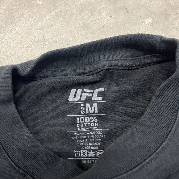 UFC Hasbulla Black Double Sided T-Shirt Men’s M Black MMA Rap Tee Y2K - Picture 4 of 5